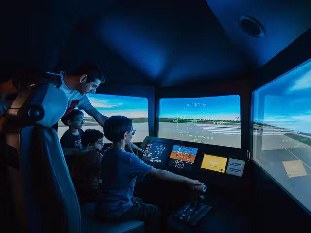 Simulateur de vol&nbsp;&nbsp;&nbsp;&copy; Jean-Michel Naud, Photographe