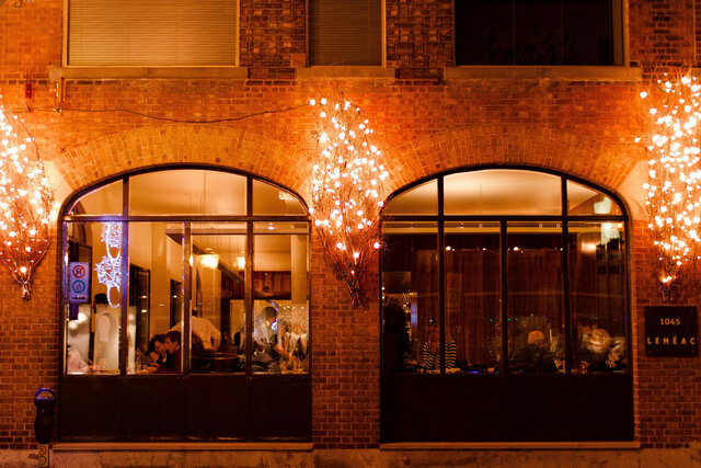 Restaurant Leméac - Façade&nbsp;&nbsp;&nbsp;&copy; Jimmy Hamelin