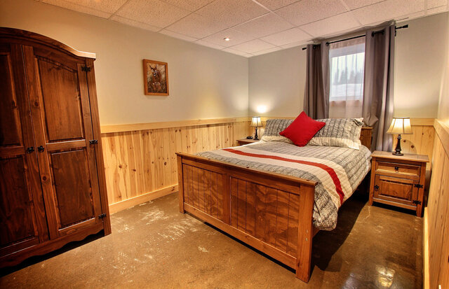 Le Draveur - Chambre&nbsp;&nbsp;&nbsp;&copy; Au Chalet en Bois Rond