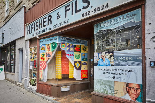Musée du Montréal juif - Façade de H. Fisher & Fils&nbsp;&nbsp;&nbsp;&copy; Laurence Poirier