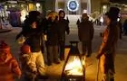 Feu de joie devant la Basilique&nbsp;&nbsp;&nbsp;&copy; P.Montreuil