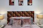 Chambre 2, lit queen, style art-déco moderne et confortable&nbsp;&nbsp;&nbsp;&copy; Seigneurie de Valdombre