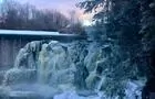Chutes en hiver&nbsp;&nbsp;&nbsp;&copy; Parc Historique de la Poudrière de Windsor