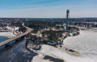 Parc de l'Île Melville hiver&nbsp;&nbsp;&nbsp;&copy; Tourisme Mauricie, J-G.Pothier