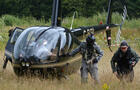 Jeu d'airsoft et hélicoptère&nbsp;&nbsp;&nbsp;&copy; Paintball Fort Ouest inc.