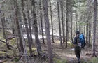 L'Orignac Centre vers le km 8&nbsp;&nbsp;&nbsp;&copy; Sentiers Québec-Charlevoix