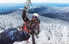 Tyrolienne avec vue, Laurentides&nbsp;&nbsp;&nbsp;&copy; Tyroparc