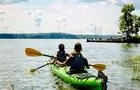 Kayak de mer à l'Île d'Orléans&nbsp;&nbsp;&nbsp;&copy; Quatre Natures/Y.Moucheboeuf