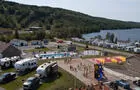 Vue aérienne du parc d'amusement&nbsp;&nbsp;&nbsp;&copy; Camping KOA Bas-St-Laurent