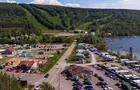 Vue sur Parc du Mont St-Mathieu&nbsp;&nbsp;&nbsp;&copy; Camping KOA Bas-St-Laurent