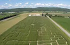Vue aérienne du labyrinthe&nbsp;&nbsp;&nbsp;&copy; Ferme Guy Rivest