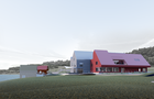 Vue extérieure du nouveau Théâtre de la Vieille Forge&nbsp;&nbsp;&nbsp;&copy; Village en chanson
