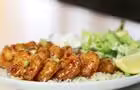 Coup de coeur pour les crevettes honeythaï&nbsp;&nbsp;&nbsp;&copy; Brasserie Lac Brompton