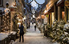Illumination au Petit Champlain&nbsp;&nbsp;&nbsp;&copy; Coopérative du Quartier Petit Champlain