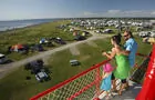 Vue sur le camping