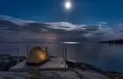 Camping sur le fleuve Saint-Laurent&nbsp;&nbsp;&nbsp;&copy; D.Coulombe