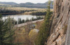 Vue de la paroi d'escalade&nbsp;&nbsp;&nbsp;&copy; R.Connell