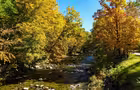 Vue sur la rivière Niger à Way's Mills - La Frontaliére - Le Québec à vélo&nbsp;&nbsp;&nbsp;&copy; Tourisme Coaticook