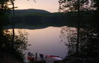 Lac Rouge au coucher du soleil&nbsp;&nbsp;&nbsp;&copy; Chalet du Lac Rouge