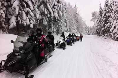 Snowmobiling