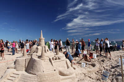 Magdalen Islands sandcastle contest