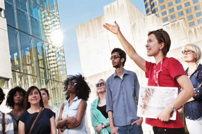 Free walking tour of Quartier des Spectacles