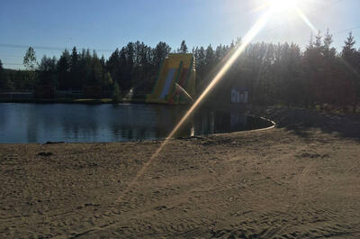 Plage du Camping À l’espace vert