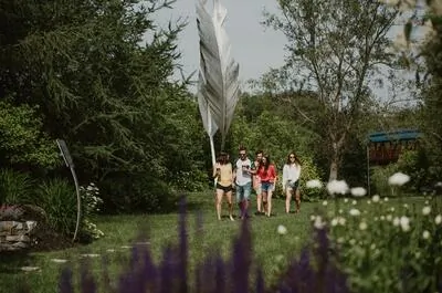 Espace muséal extérieur de sculptures Beauce Art