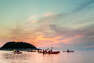 Kayak au Parc national du Bic au coucher du soleil