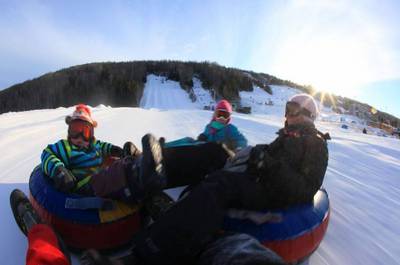 Mont Lac-Vert / Glissade sur neige