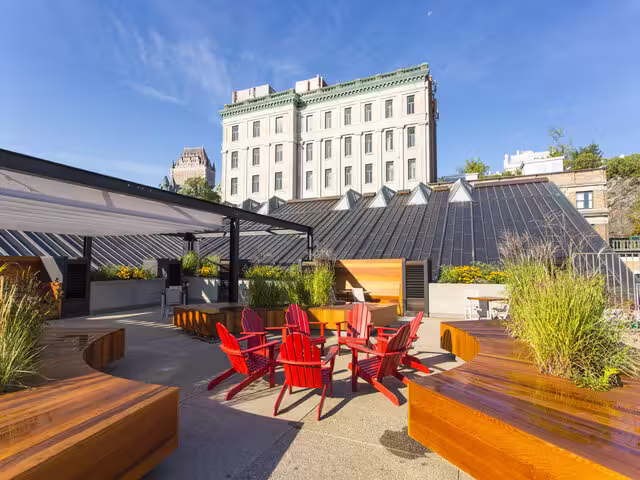 Vue de la terrasse&nbsp;&nbsp;&nbsp;&copy; Musée de la civilisation