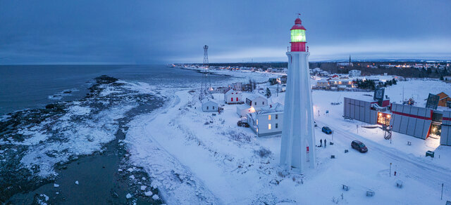 Phare à l'hiver&nbsp;&nbsp;&nbsp;&copy; P.Matte