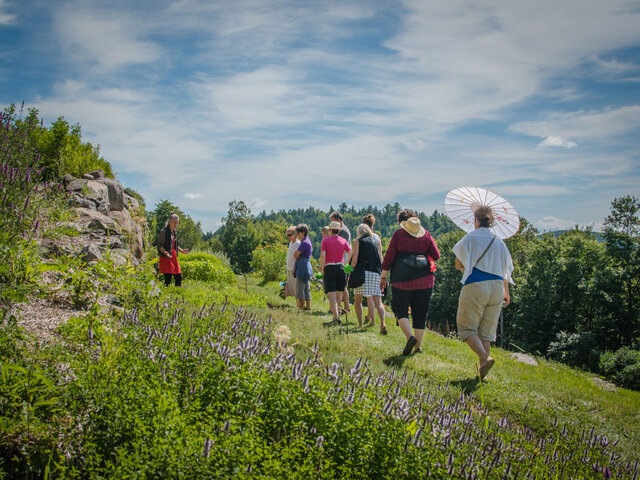 Visite du jardin&nbsp;&nbsp;&nbsp;&copy; Clef des Champs