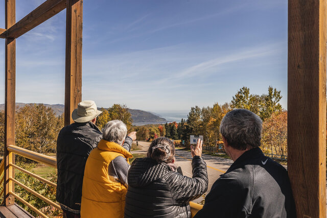 Belvédère au bureau touristique de Charlevoix&nbsp;&nbsp;&nbsp;&copy; A-O.Lyra