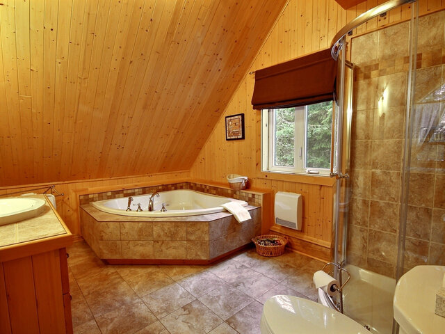 L'Aurore Boréale - Salle de bain&nbsp;&nbsp;&nbsp;&copy; Au Chalet en Bois Rond