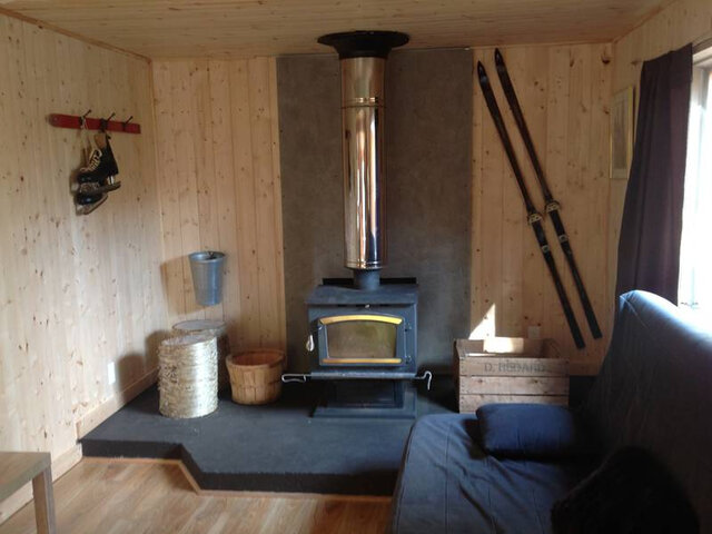 Poêle dans chaque chalet