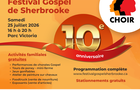 Festival Gospel de Sherbrooke&nbsp;&nbsp;&nbsp;&copy; Festival Gospel de Sherbrooke