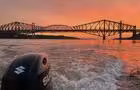 Coucher de soleil et les ponts&nbsp;&nbsp;&nbsp;&copy; Catherine Paquet