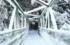 Pont vert en hiver © Parc Historique de la Poudrière de Windsor