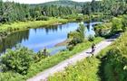 Sentier de vélo, gravelle, Laurentides&nbsp;&nbsp;&nbsp;&copy; Tourisme Laurentides