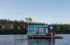 Chalet flottant Mwakw © A-C.Roberge