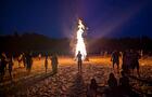 Feu communautaire sur la plage&nbsp;&nbsp;&nbsp;&copy; Camping Domaine des Cèdres