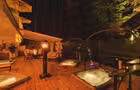 Spa extérieur terrasse nuit