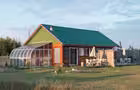 Vue des deux chalets en duplex