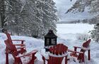 Vue d'hiver&nbsp;&nbsp;&nbsp;&copy; Chalet Sea Brise