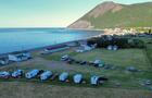 Camping vue sur Mont-Saint-Pierre © Chalets Camping Bernatchez