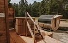 Bain chaud en cèdre et sauna&nbsp;&nbsp;&nbsp;&copy; N.Rioux