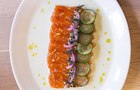 Taverne Grecque Mati - Salmon Crudo&nbsp;&nbsp;&nbsp;&copy; Mati