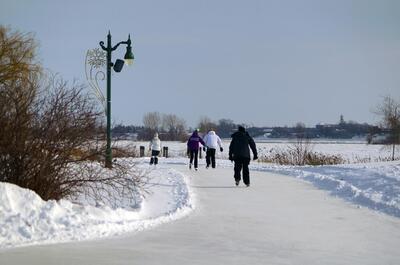 Patin, glissade et raquette – Parc régional de l&rsquo;Île Lebel