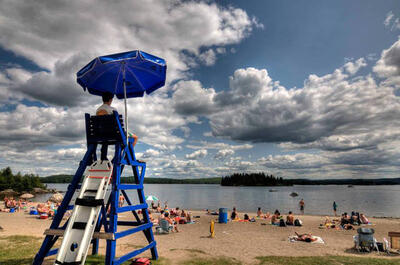 Plage du Camping Jonquière